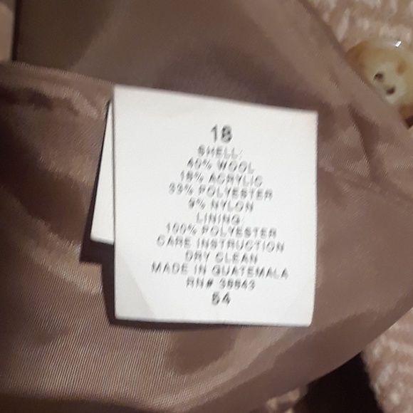 ❌❌SOLD❌❌Mackintosh Long Wool Coat Wm Sz 18 - Picture 8 of 8